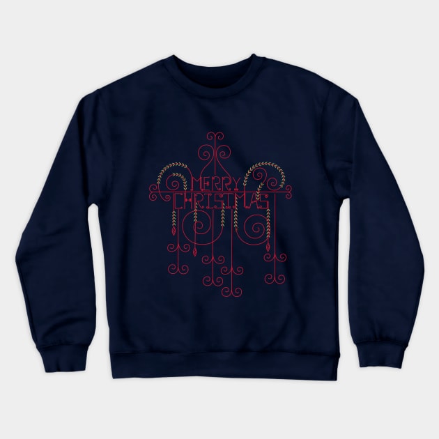 Christmas Swirl Crewneck Sweatshirt by LibrosBOOKtique